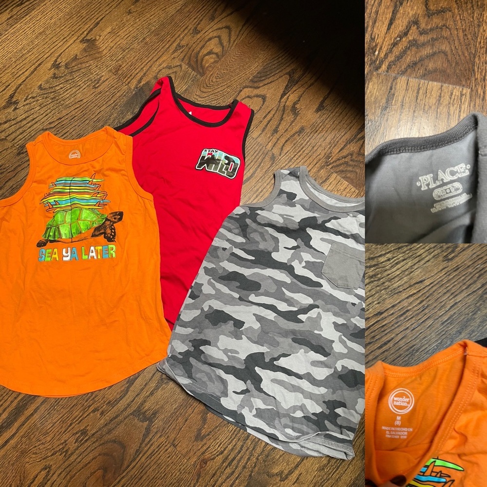 Boys tank top bundle size M